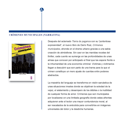 Invitaci�n a la presentaci�n de Cr�menes municipales